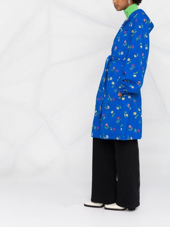 Shop Balenciaga floral-print raincoat with Express Delivery - FARFETCH
