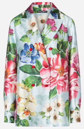 Dolce&Gabbana flower print coat