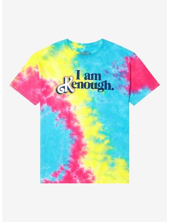 Barbie I Am Kenough Rainbow Tie-Dye T-Shirt | Hot Topic