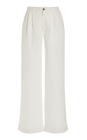 Air Pleated Linen Wide-Leg Trousers By Onia | Moda Operandi