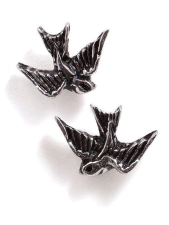 "Swallow" Stud Earrings by Alchemy of England