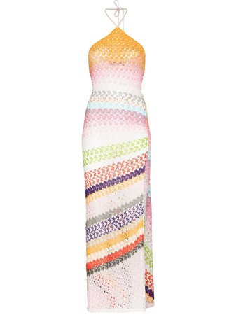Missoni abstract-knit Halterneck Beach Dress - Farfetch