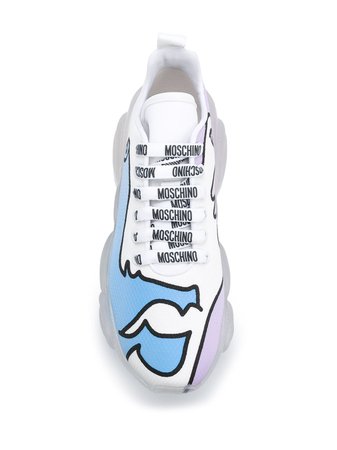 Moschino Woman's Drawing Teddy low-top Sneakers - Farfetch