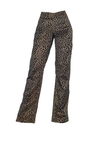 leopard trousers