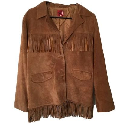 Womens Leather Fringe Jacket Size XL Classic Western