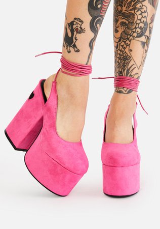 Hot Pink Platform Heels