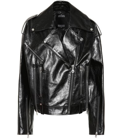 Leather Biker Jacket - Rokh | mytheresa