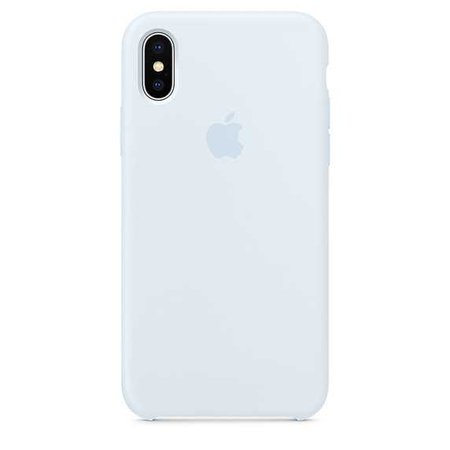 iPhone X Silicone Case - Sky Blue - Apple