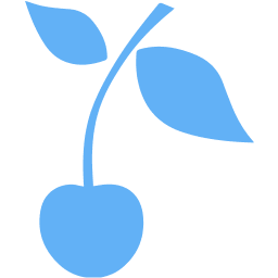 Tropical blue cherry icon - Free tropical blue fruit icons