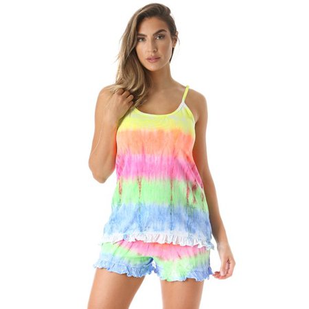 Just Love - Just Love Women Sleepwear / Short Sets / Woman Pajamas (Tie Dye Swirl, 1X) - Walmart.com - Walmart.com