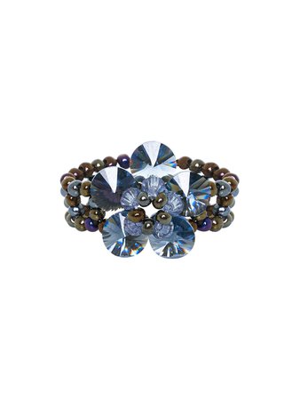 [SWINGSET] Seasonless Daisy Beads Ring (Navy) – SellerWork