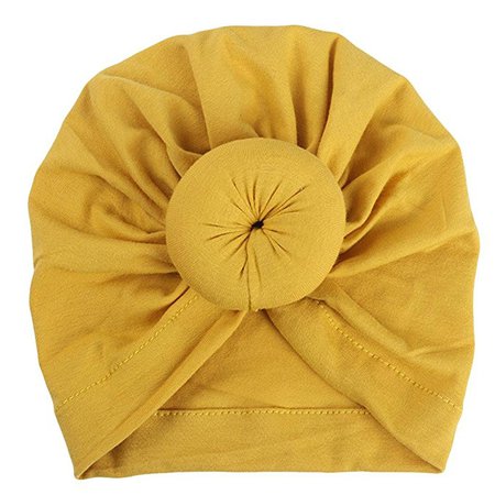 Amazon.com: Tiean Baby Turban Cap, Toddler Boy Girl India Hat Lovely Soft Hat (Yellow): Clothing