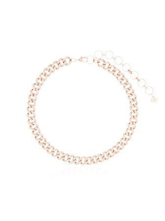 Shay 18Kt Yellow Gold Diamond Chunky Chain Necklace Continuity | Farfetch.com