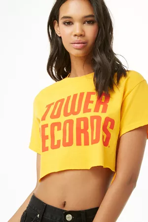 Tower Records Boxy Cropped Tee | Forever 21