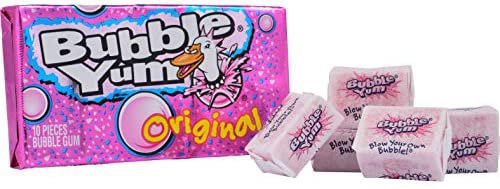 Amazon.com : BUBBLE YUM Bubble Gum, Original, 10 Pieces (Pack of 12) : Chewing Gum : Grocery & Gourmet Food