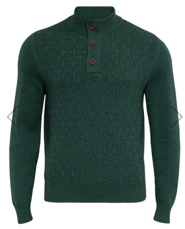 men’s dark green sweater