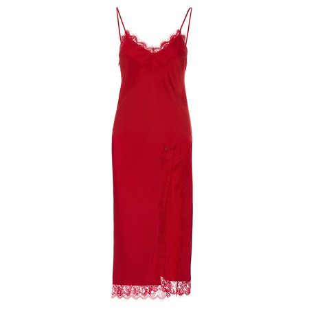 red slip dress | Nissa | Wolf & Badger