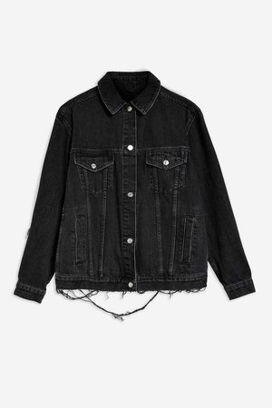 Elbow Rip Denim Jacket - Jackets & Coats - Clothing - Topshop