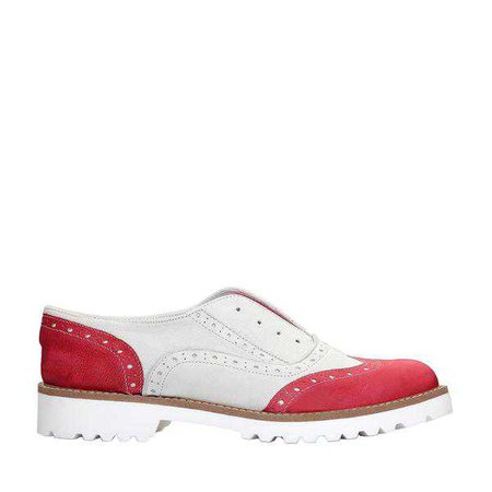 Flats | Shop Women's Ana Lublin Red Flat Shoes at Fashiontage | ALEXANDRA_RED-159595