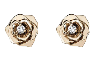 PIAGET Piaget Rose 18ct rose-gold and 0.12ct brilliant-cut diamond earrings