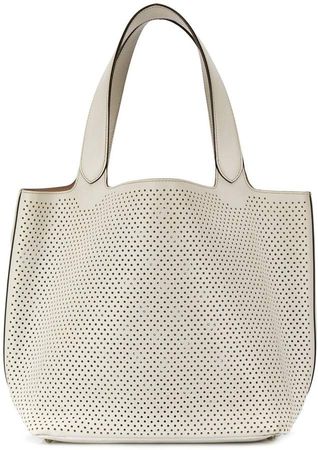 Pre-Owned perforated tote bag