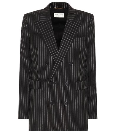 Saint Laurent - Striped wool blazer | Mytheresa