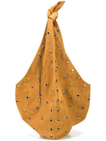 Saint Laurent eyelet embellished shoulder bag $2,040 - Buy AW18 Online - Fast Global Delivery, Price
