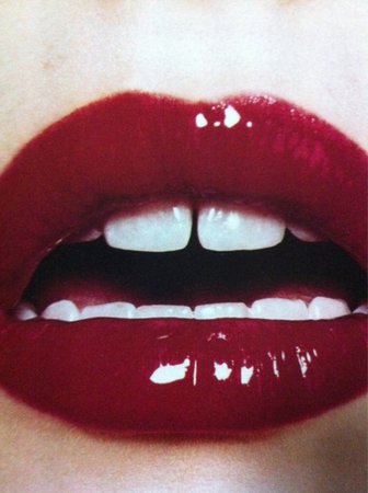 red+shiny+lips+open+mouth+teeth.jpg (500×669)