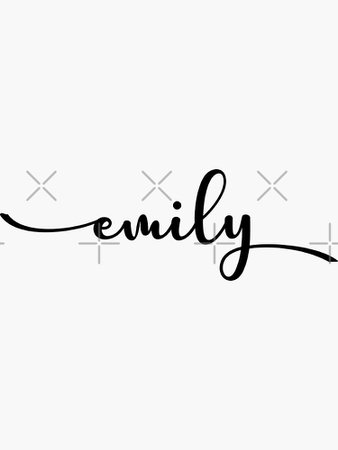 "EMILY name personalized " Sticker for Sale by allysmar | Redbubble