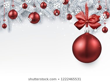 New Year Background White Spruce Branches | Royalty-Free Stock Image