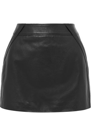 Saint Laurent | Leather mini skirt | NET-A-PORTER.COM