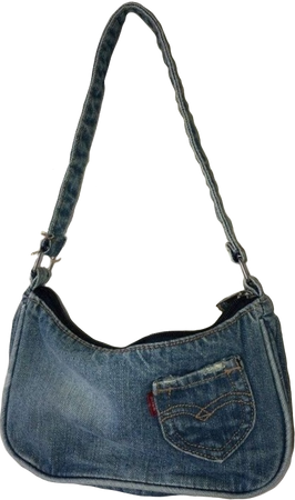 denim purse with pocket