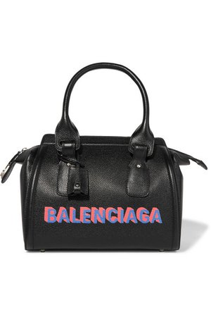 Balenciaga | Sac à main en cuir texturé imprimé Monday Bowling S | NET-A-PORTER.COM