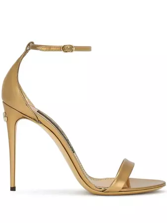 Dolce & Gabbana Keira Metallic Sandals - Farfetch