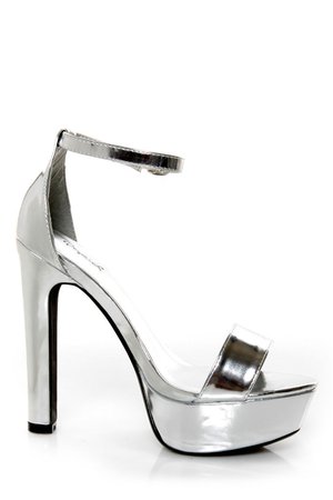 silver platform heels - Google Search