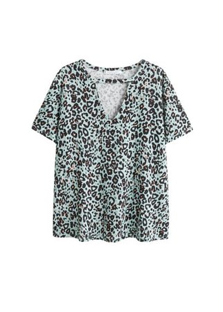 Violeta BY MANGO Leopard-print t-shirt