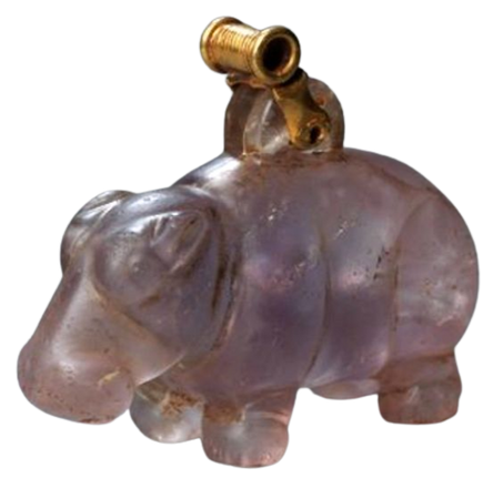 Amethyst Hippopotamus Amulet c 2040-1790 BC