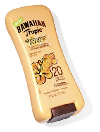 Hawaiian tropic shimmer effect sunscreen