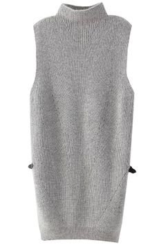 Turtleneck dress knitwear grey