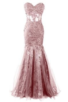 Pinterest | Lace Mermaid Dress Formal Dress Strapless