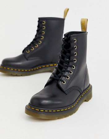 Dr Martens Vegan 1460 classic ankle boots in black | ASOS