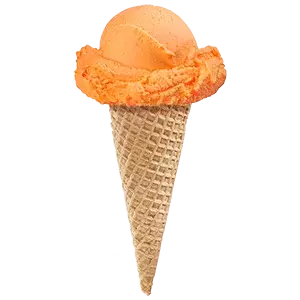 Orange ice cream
