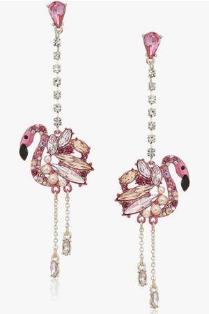 Betsy Johnson Flamingo Earrings
