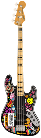 Fender electric guitar bass png