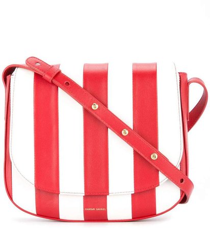 vertical stripes crossbody bag