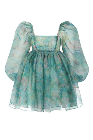 The Abbot Secret Garden Silk Gauze Puff Dress – Selkie