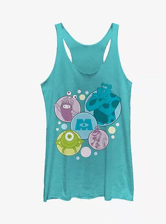 Monsters Inc. Character Bubbles Girls Tanks