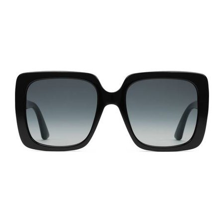Rectangular-frame acetate sunglasses - Gucci Women's Square & Rectangle 541362J07401011
