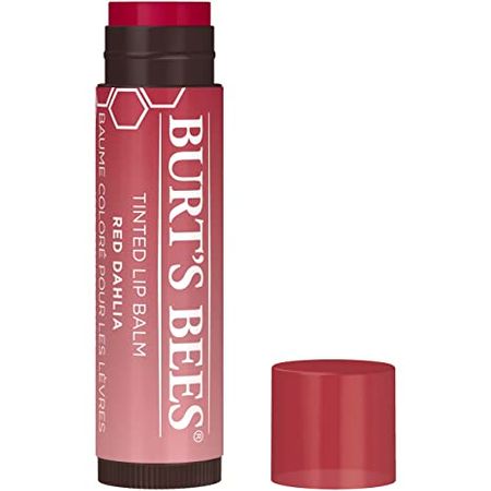 Amazon.com: Burt's Bees Lip Balm, Tinted Moisturizing Lip Care for Women, 100% Natural, with Shea Butter, Red Dahlia (2 Pack) : Patio, Lawn & Garden