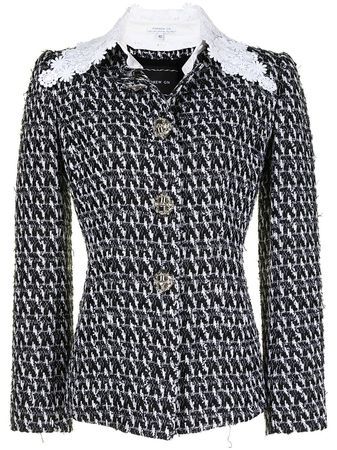 Shop Andrew Gn tailored tweed jacket with Express Delivery - FARFETCH